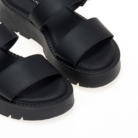 Flatforms μαύρα δερματίνη