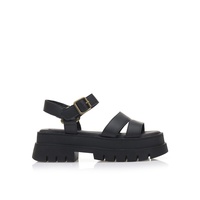 Flatforms μαύρα δερματίνη