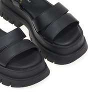 Flatforms μαύρα δερματίνη