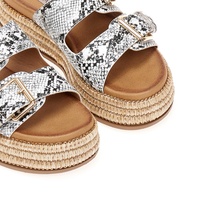 Flatforms animal print δερματίνη με ρυθμιζόμενη φάσα