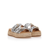 Flatforms animal print δερματίνη με ρυθμιζόμενη φάσα