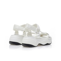 Flatforms λευκά δερματίνη με σκρατς