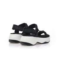 Flatforms μαύρα δερματίνη με σκρατς