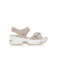 Flatforms μπεζ δερματίνη με σκρατς
