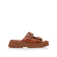 Flatforms κάμελ δερματίνη με ρυθμιζόμενη φάσα