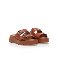 Flatforms κάμελ δερματίνη με ρυθμιζόμενη φάσα