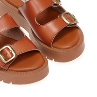 Flatforms κάμελ δερματίνη με ρυθμιζόμενη φάσα