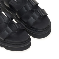 Flatforms μαύρα σουέτ με ιδιαίτερο δέσιμο