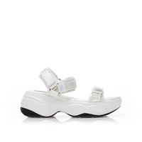 Flatforms λευκά δερματίνη με σκρατς