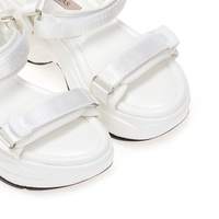 Flatforms λευκά δερματίνη με σκρατς