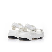 Flatforms λευκά δερματίνη με σκρατς