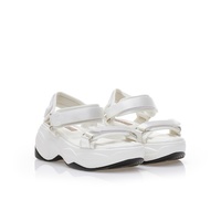 Flatforms λευκά δερματίνη με σκρατς