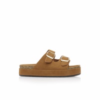 Flatforms κάμελ σουέτ