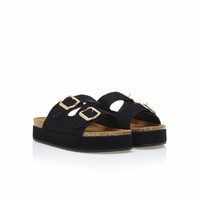 Flatforms μαύρα σουέτ