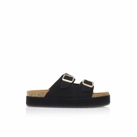 Flatforms μαύρα σουέτ
