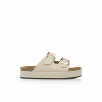 Flatforms μπεζ σουέτ