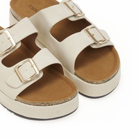 Flatforms μπεζ σουέτ