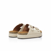Flatforms μπεζ σουέτ