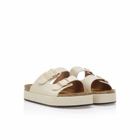 Flatforms μπεζ σουέτ