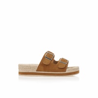 Εσπαντρίγιες flatforms κάμελ σουέτ