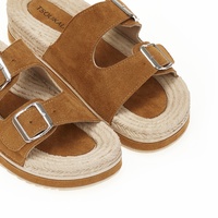 Εσπαντρίγιες flatforms κάμελ σουέτ