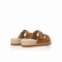 Εσπαντρίγιες flatforms κάμελ σουέτ