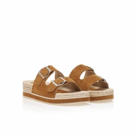 Εσπαντρίγιες flatforms κάμελ σουέτ