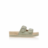 Εσπαντρίγιες flatforms λαδί σουέτ