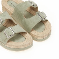 Εσπαντρίγιες flatforms λαδί σουέτ
