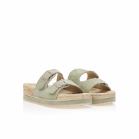 Εσπαντρίγιες flatforms λαδί σουέτ