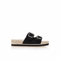 Εσπαντρίγιες flatforms μαύρες σουέτ