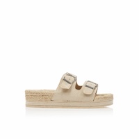 Εσπαντρίγιες flatforms μπεζ σουέτ