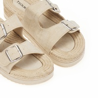 Εσπαντρίγιες flatforms μπεζ σουέτ