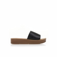 Flatforms μαύρα δερματίνη