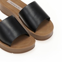 Flatforms μαύρα δερματίνη