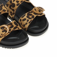 Flatforms animal print δερματίνη με διπλή φάσα