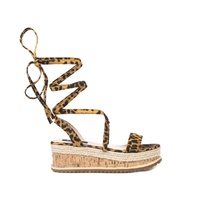 Flatforms λεοπάρ σουέτ δετά