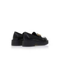 Oxfords μαύρα δερματίνη με μεταλλική αγκράφα